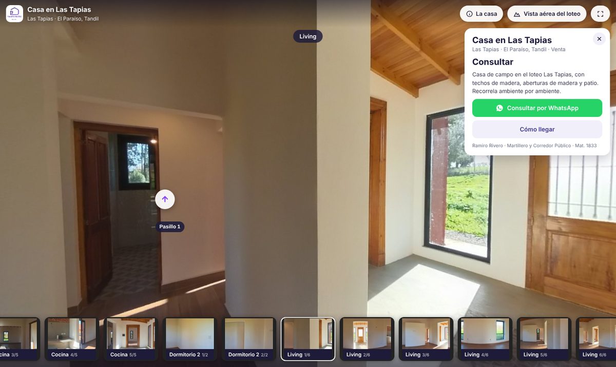 Recorrido 360° de una casa en Las Tapias